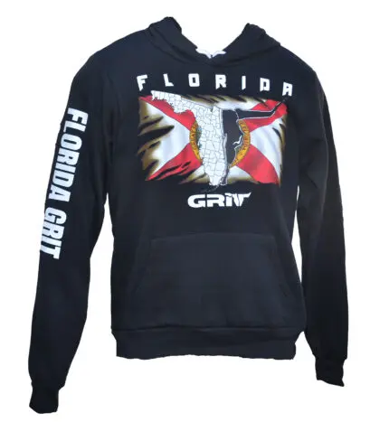 Ladies Fleece Hoodie Grit Flag