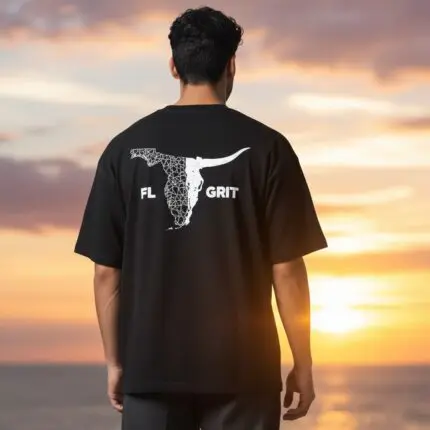 T-Shirt, Large County Logo Back, Small Logo Left Chest
