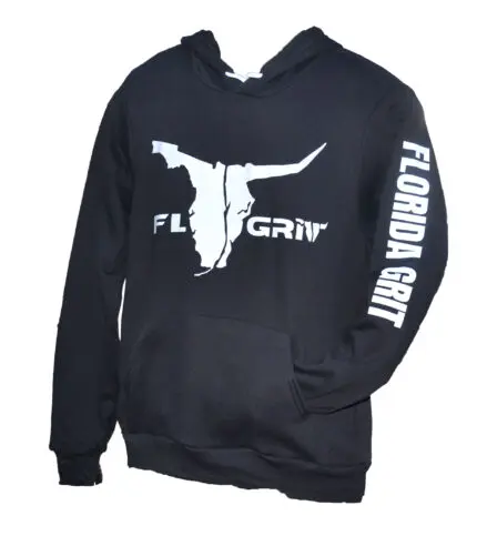 Ladies Fleece Hoodie Large Bull