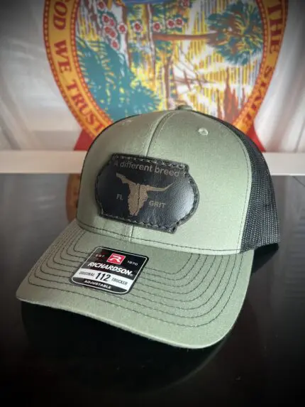 Richardson 112 with Black STITCHED LEATHER  "A Different Breed"