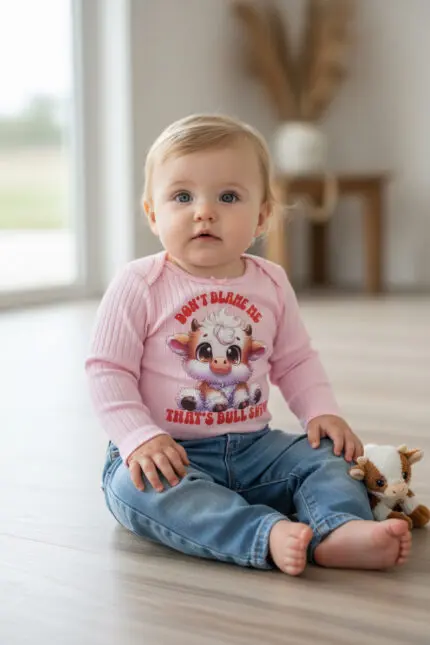 Soft Pink Don't Blame Me Onesie