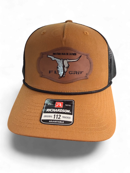 Caramel Richardson Trucker Inlay Bull