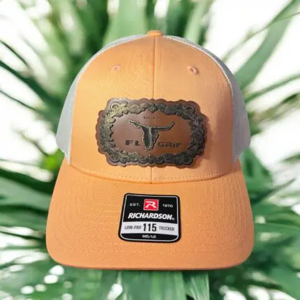 Peach Richardson Buckel patch hat