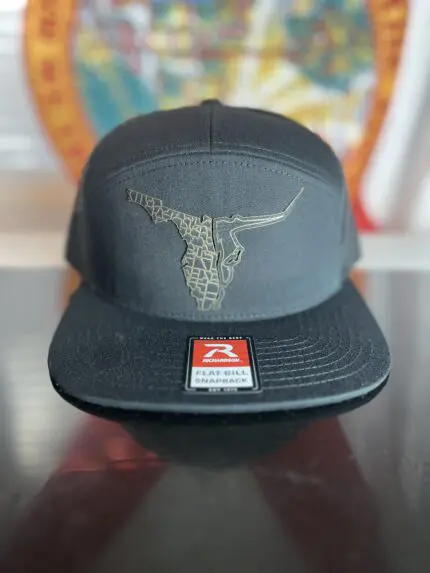 Black on Black Flat Bill Raging Bull