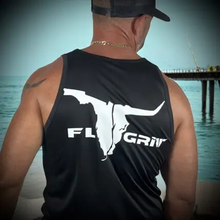 Black Polyester Logo Tank