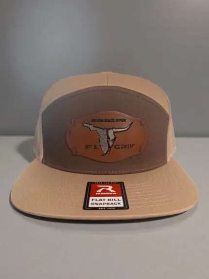 Tan Richardson FlatBill Leather Inlay
