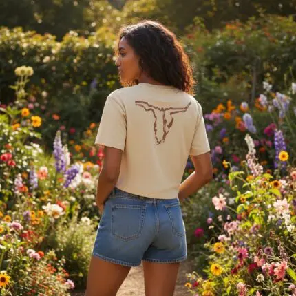 Cut-off Crop Tee Branded Bull