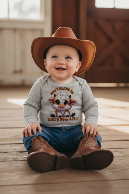 Gray Don't Blame Me Infant Onesie