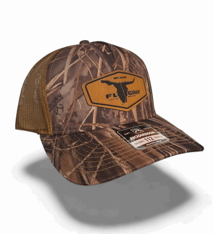 Camo Richardson Trucker Bamboo Patch