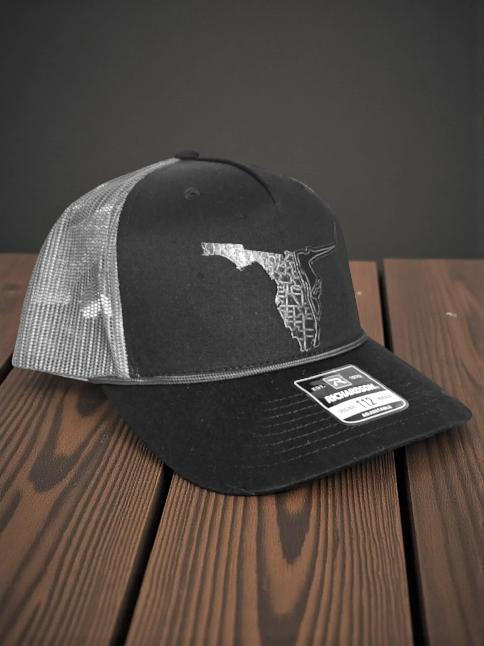 Black/Silver Richardson Trucker Raging Bull - Image 3