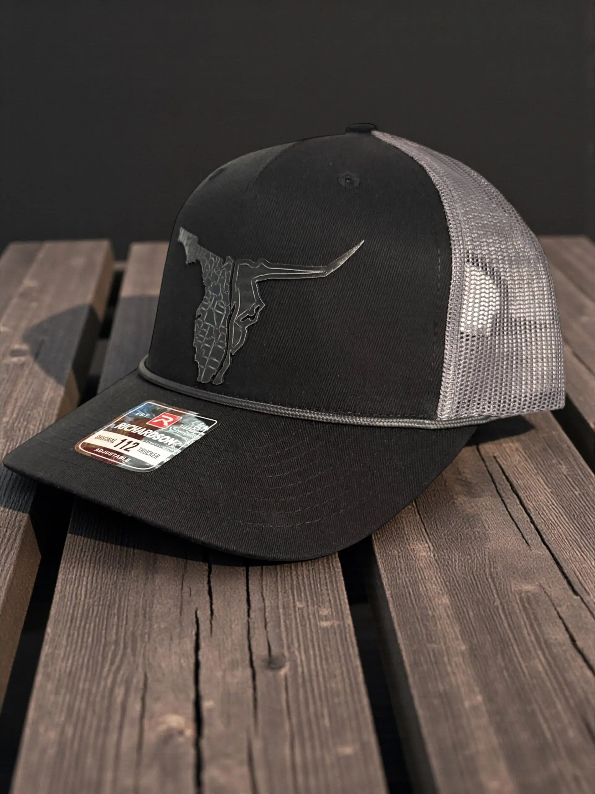 Black/Silver Richardson Trucker Raging Bull - Image 2
