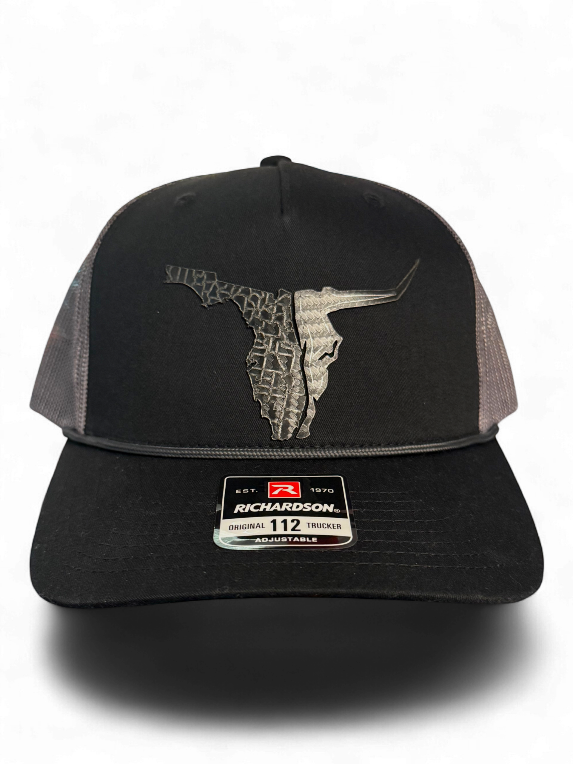 Black/Silver Richardson Trucker Raging Bull