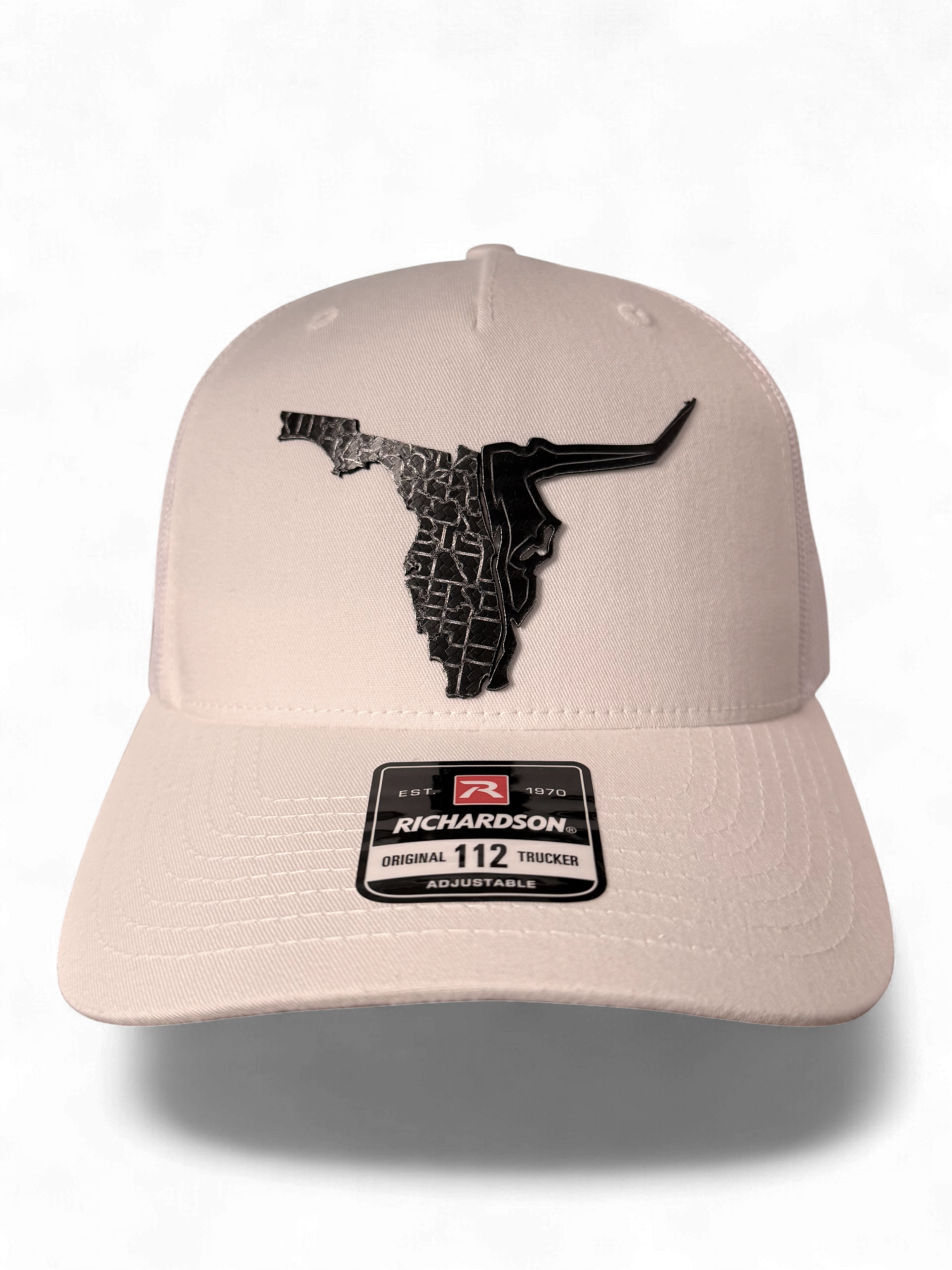 White Richardson Trucker Raging Bull