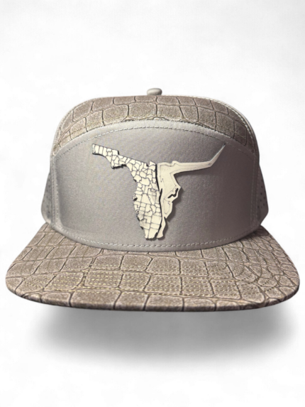 Alligator Gray Water Wick Flat Bill