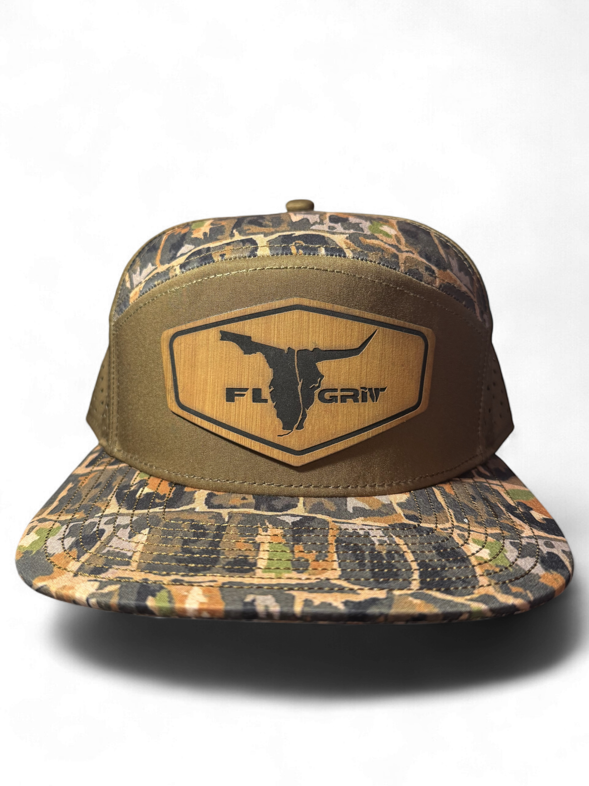 Gator Scale Camo Water Wick Flat Bill