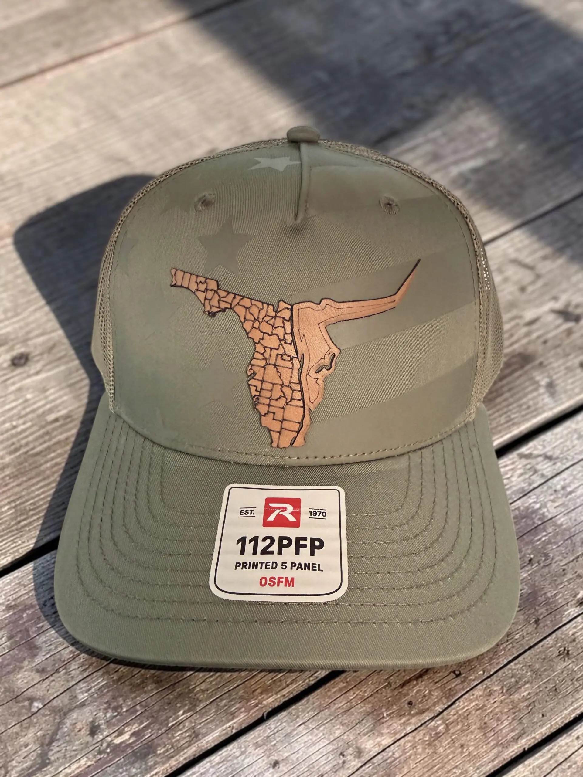 Olive Green Flag Richardson Trucker