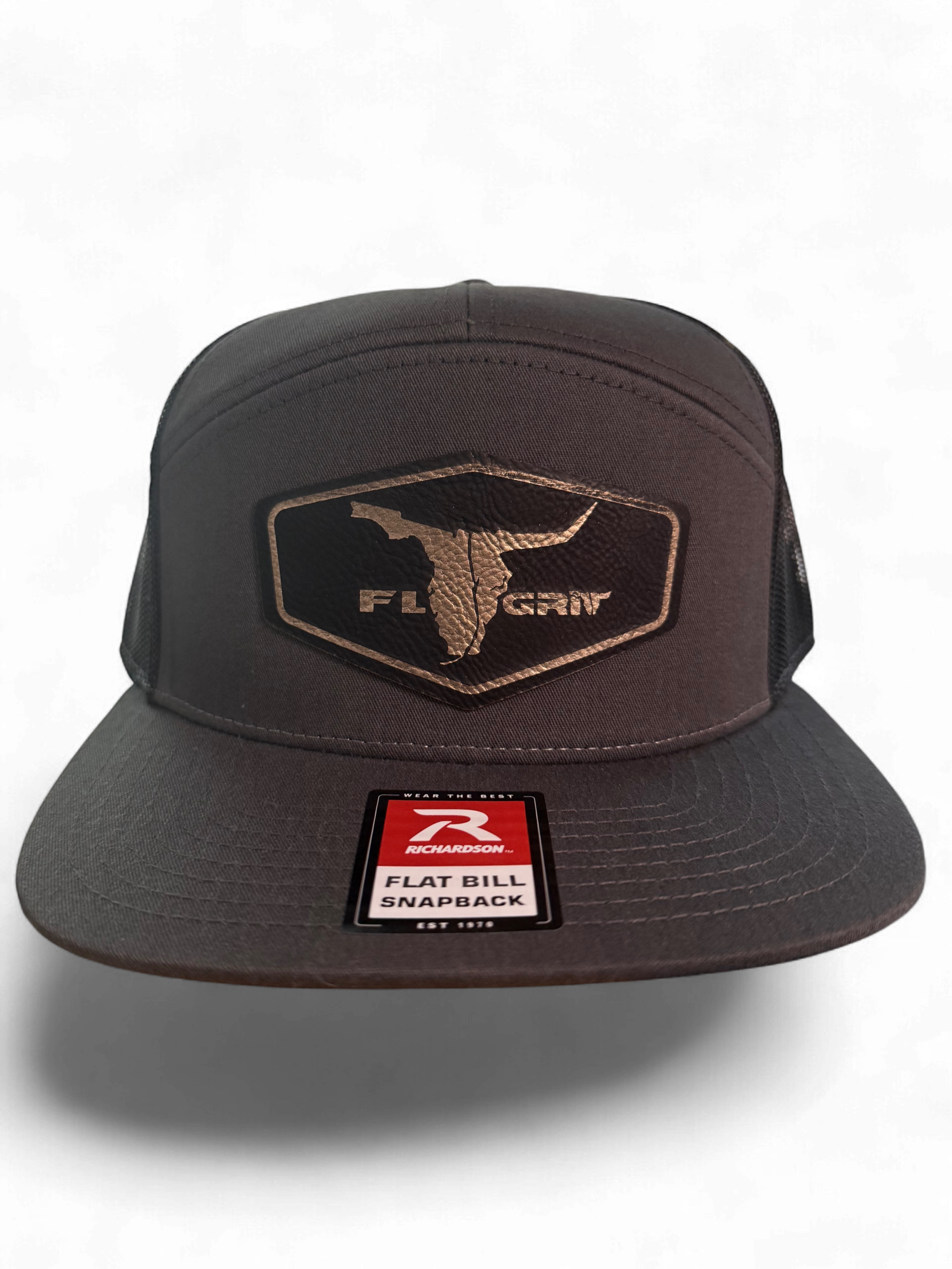 Grey Richardson Flat Bill Grit Flag