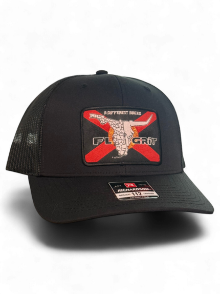 Black Richardson Trucker Grit Flag