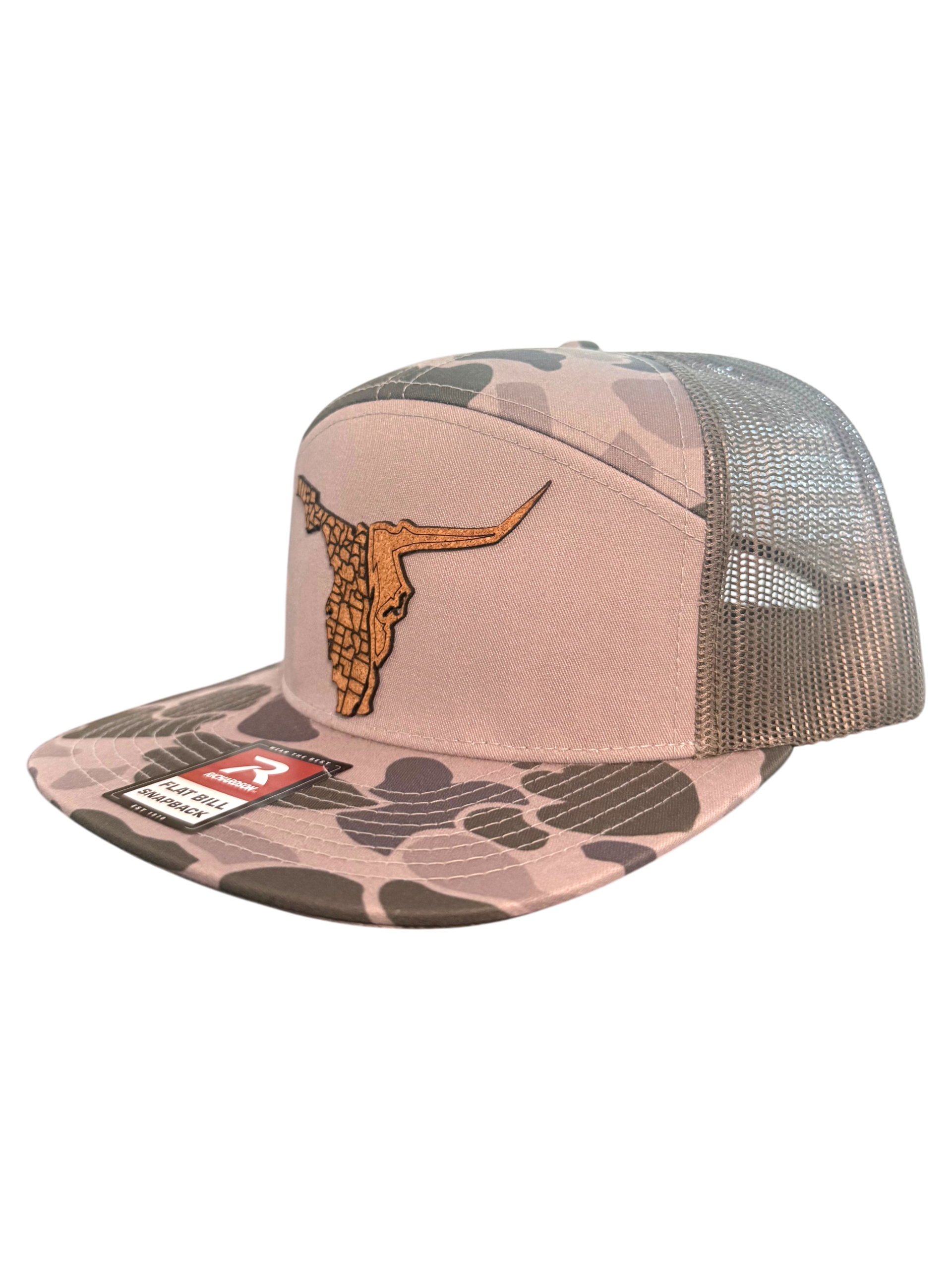 Green/Tan Duck Camo Richardson Flat Bill - Image 2