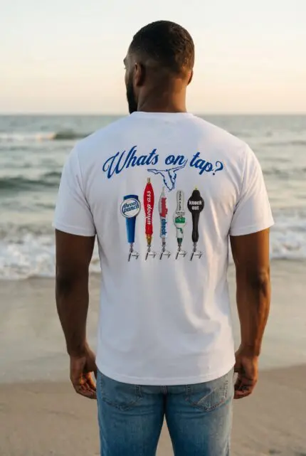 White Poly on Tap Tee