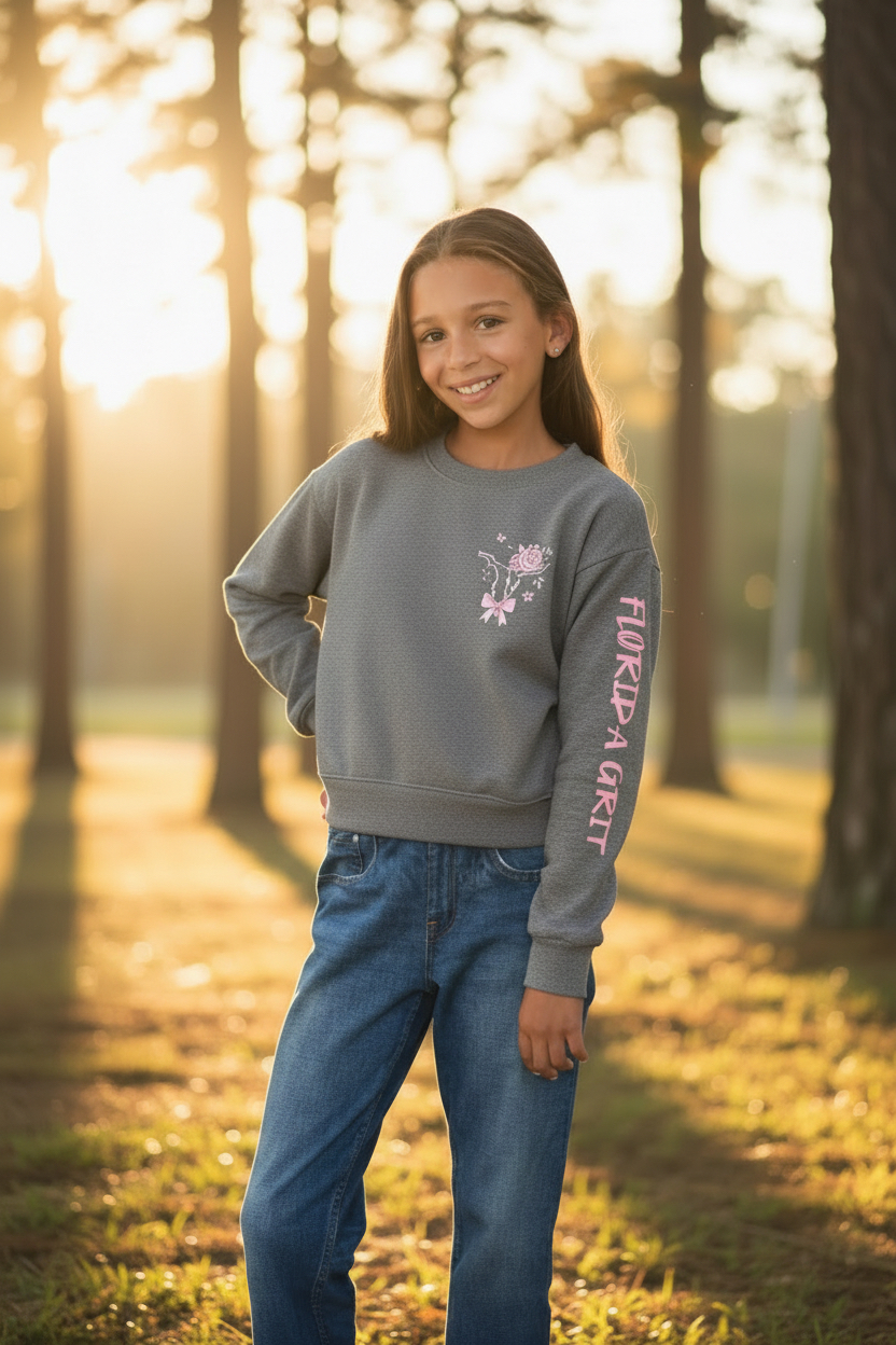 Gray Florida Grit Pull Over