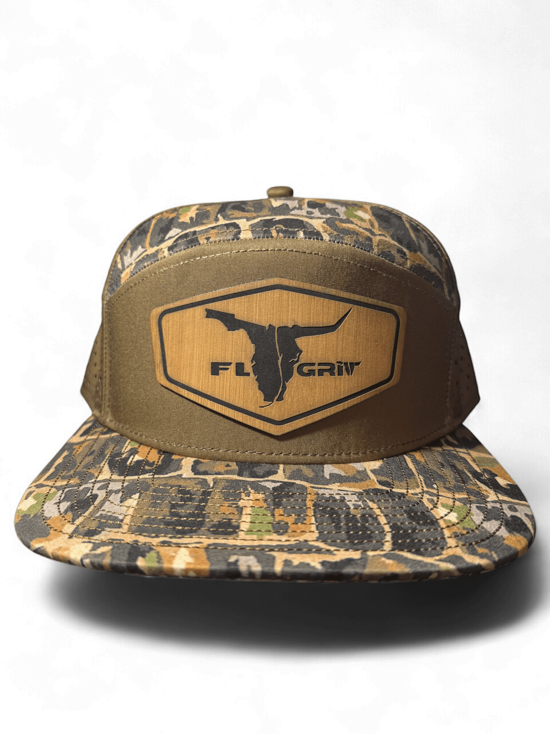Gator Scale Camo Water Wick Flat Bill