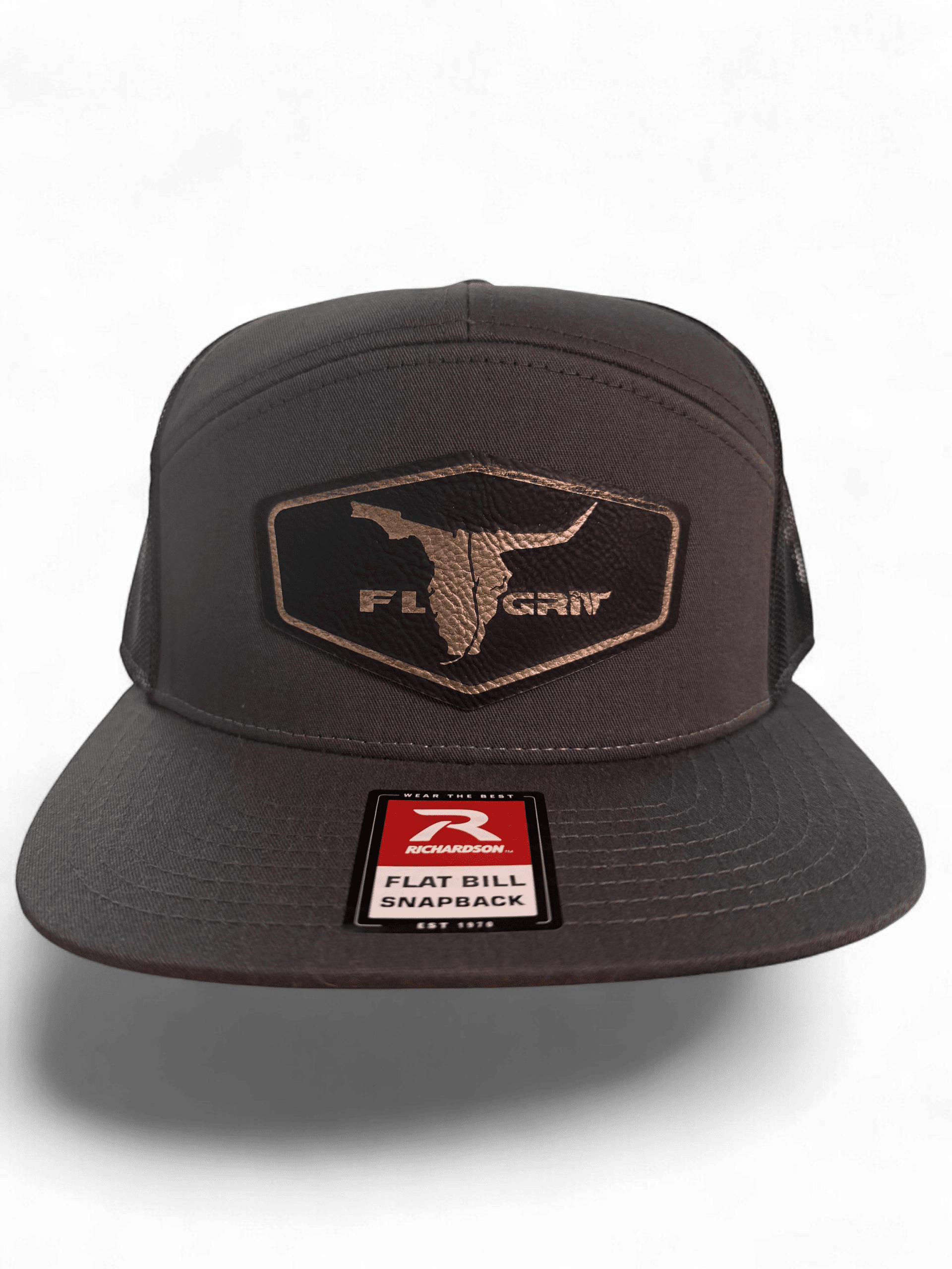 Grey Richardson Flat Bill Grit Flag