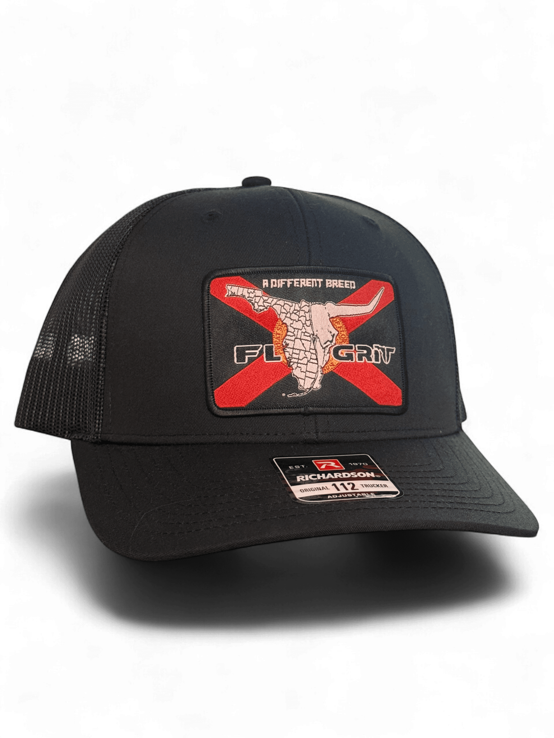 Black Richardson Trucker Grit Flag